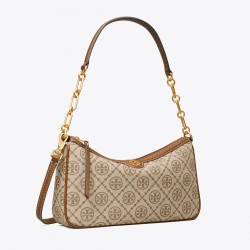 Tory Burch Women T Monogram Jacquard Studio Bag Hazel